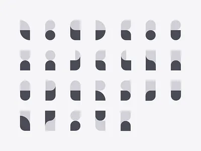 A - Z letter Logo Ideas affinity designer alphabet black branding color scheme design flat grey icon idea letters logo pastel simple typography ui vector web white