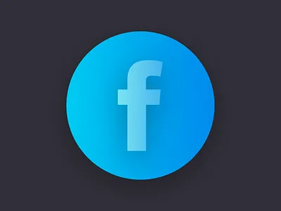 Facebook Gradient branding design gradient icon illustration minimal vector