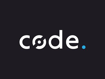 Logo Design // code. brand brand design brand identity branding design clean clean design clean logo dark logo design icon icon design illustration illustrator logo logo design logodesign logotype white logo