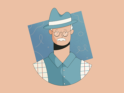 Gramps gramps grandpa illustration old old man procreate