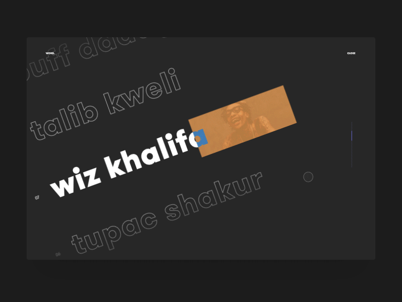 Navigation Glitch Concept ae animation desktop glitch menu navigation navigation menu rappers transition ui ux user experience user interface