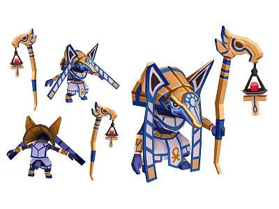 3d Character: Anubis 3d 3d art anubis blender character daftcode daftmobile design egypt god model