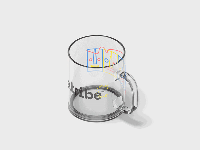 Creatribe Glassmug brand brand design brand identity branding branding agency branding and identity colors coworking design gif animated glass icon set illustration logo design logomark logotype marca move mug mockup stationery