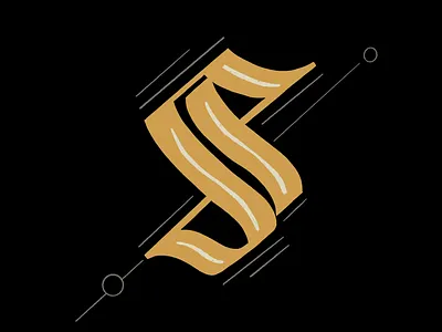 Ssss art direction blackletter design graphicdesign hand drawn handlettering handtype icon illustration ipad ipadpro lettering logo lunch lunchdesignco monogram practice procreate type typography