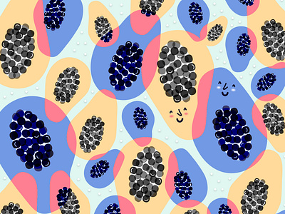 Papaya Family. africa african character couple design family food fruit illustration love papaya pattern tropical vector