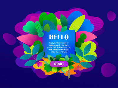 Game. Main page. design experience flat game games illustration mainpage typography vector