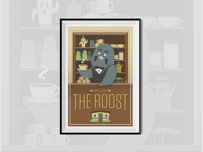 The Roost Poster animal crossing brewster design nintendo poster poster art vector video games