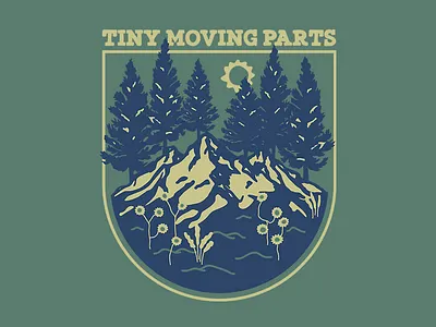 Tiny Moving Parts apparel apparel design band band merch clothing design illustration merch mountains nature organic shirt tee tiny moving parts vector