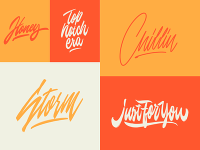 Lettering Sketches Collection branding calligraphy clothing design fashion font free hand lettering identity lettering logo logotype mark packaging script sketches streetwear type typo typography