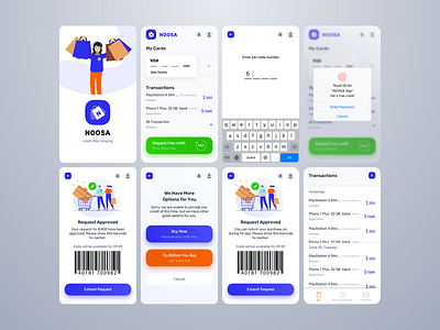 Mobile Commerce App banking credit design finance interface mobile shopping shopping app sketch ui user experience ux user interface ux