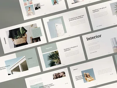 Minimal Presentation Layout branding clean deck keynote presentation minimal moodboard pitch deck powerpoint presentation design presentation template