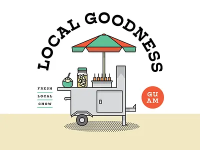Local Goodness food cart food illustration food logo graphic design guam guam design guam graphic design guam street food local goodness street food street food illustration