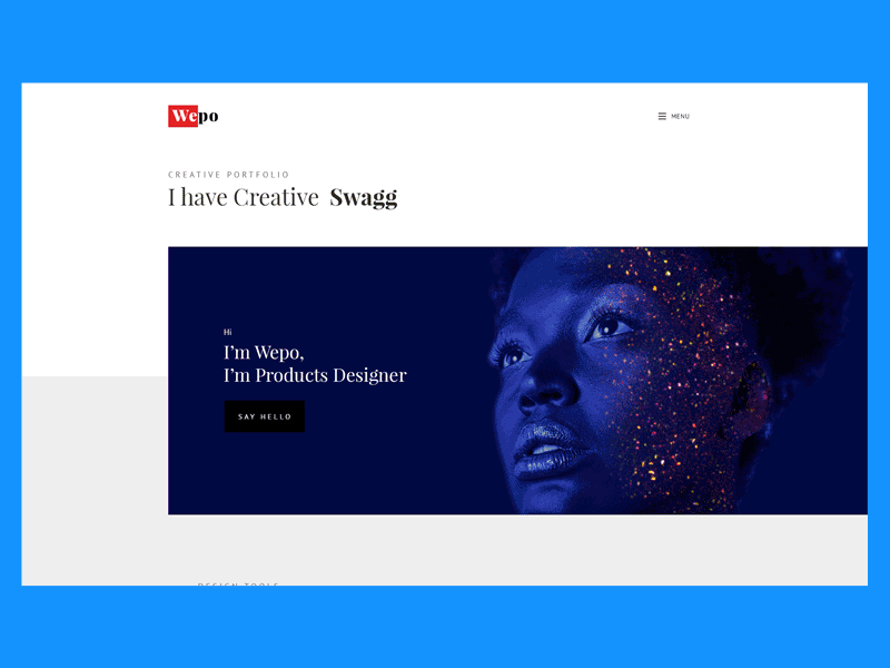 Wepo - Creative Landing page