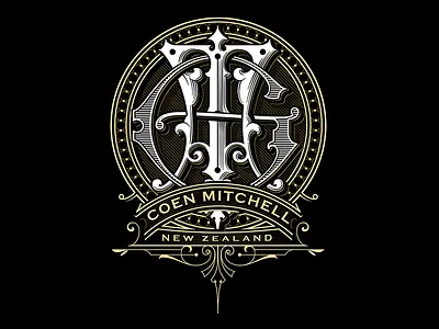 TG monogram branding design handlettering identity lettering logo logotype monogram typography vector victorkevruh vintage