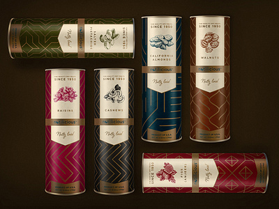 Nutilicious Package Design food food packaging food packaging design luxe luxe design luxury design luxury packaging package packagedesign packaging snack packaging