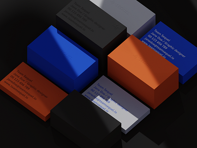 Team Sequel 3d branding business card logo visual identity