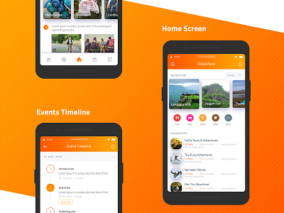 Ghumakkad app UI Kit screens - Nishant Dogra android ui kit application ui branding creativity design thinking dogras weblog free ui free ui kit freebie freebie psd ios ui kit