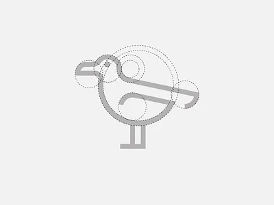 Seagull Icon (grid work) flat design geometric geometry graphic design grid lines logo logo design logodesign logos mark minimal minimalism minimalist modern symbol vector