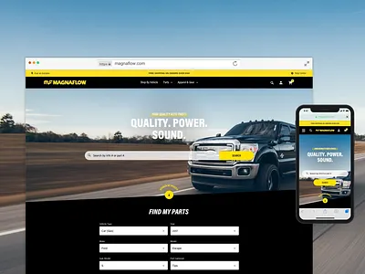 Magnaflow Homepage above the fold design ui design user interaction ux ux design ux designer