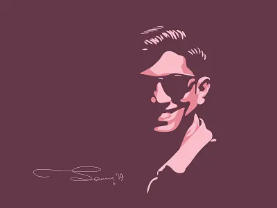 Self_Portrait digital portrait illustrator minimal art portrait vector