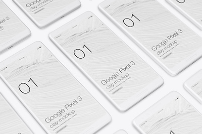 Google Pixel 3 Clay Mockup app design app screenshots app ui design branding clay mockup design google pixel 3 google pixel mockup logo mockup ui design ui designer