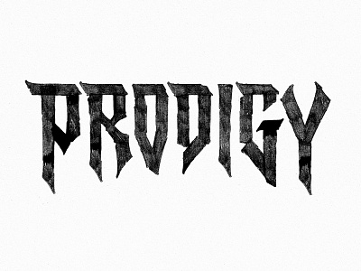 Sketch PRODIGY apparel graphic design lettering letters merch skate skateboarding sketch trash type typography