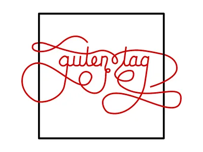 Guten Tag hand lettering lettering lettering art typography