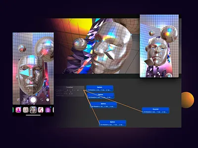 AR Filter 3d augmented experiment mask reality retro spark