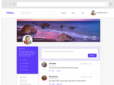 Social Timeline post page product design profile page social app social network social timeline ui design user experience user interface user interface design userinterface ux design ux designer uxdesign