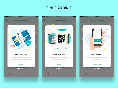 Onboarding creditcard decoration help icons illustrations iphone onboarding qrcode uiux