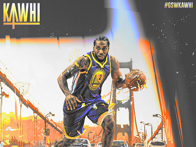 Golden State Kawhi basketball digital art dub nation golden gate bridge golden state warriors gsw hoops kawhi kawhi leonard klay thompson lakers nba photo manipulation photoshop pinoy poster design sports design steph curry toronto raptors warriors