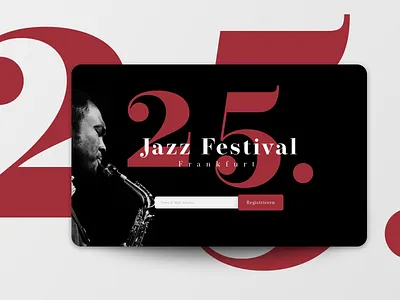 Coming Soon Page comingsoon jazz mail music page sign up typography uichallenge website