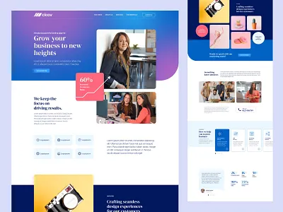 Agency Landing Page Design agency creative design figma inspiration minimal ui web web design website