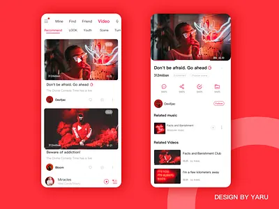 Music Application Design app design illustration mobile ui music app ui ux