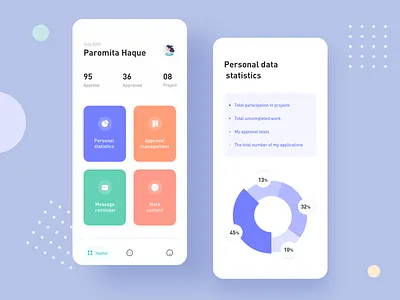 Collaborative Management System app design icon ui ux