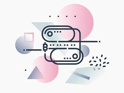 Fintech Concepts / Blockchain Illustration abstract art block chain blockchain business concept design finance financial fintech flat future gradient icon illustration innovation line symbol technology vector