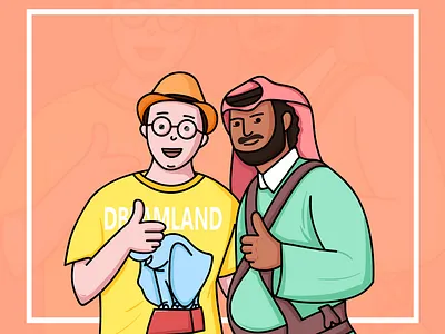 PEACE AND LOVE 插画