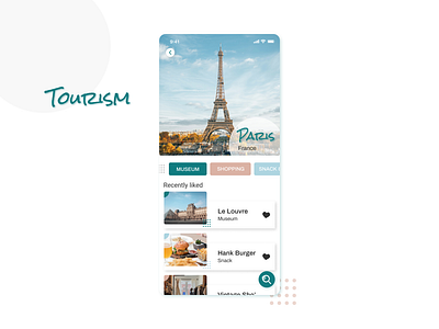 Favorites | Daily UI daily ui dailyui design favorite favorites favourites like liked paris recently liked tourism