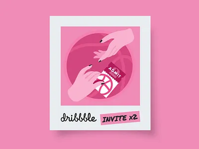 Dribbble Invitations x2 art branding design dribbble dribbble invitation dribbble invite dribbbleinvites dribbleinvite giveaways giveway graphic hands illustration illustrator instagram invitation invitations invite invites uiux