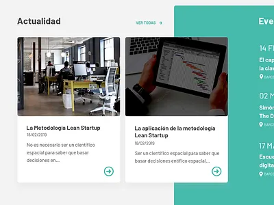Module detail web barcelona clean design detail green minimal module news sketch ui web