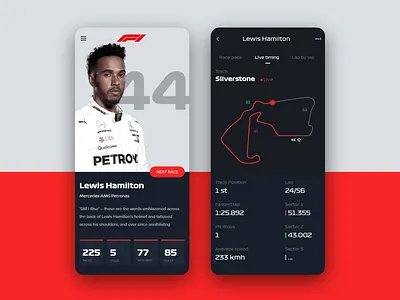 F1 mobile appliation adobexd appdesign design graphic inspiration interaction interface iosinspiration minimal ui uidesign userexperience userinterface ux webdesign wireframe 动画 图标 设计