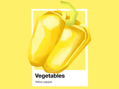 Vegetables Pantone Yellow Pepper art artist artwork concept conceptual conceptual art conceptual artwork conceptual design design editorial art editorial design editorial illustration illustration
