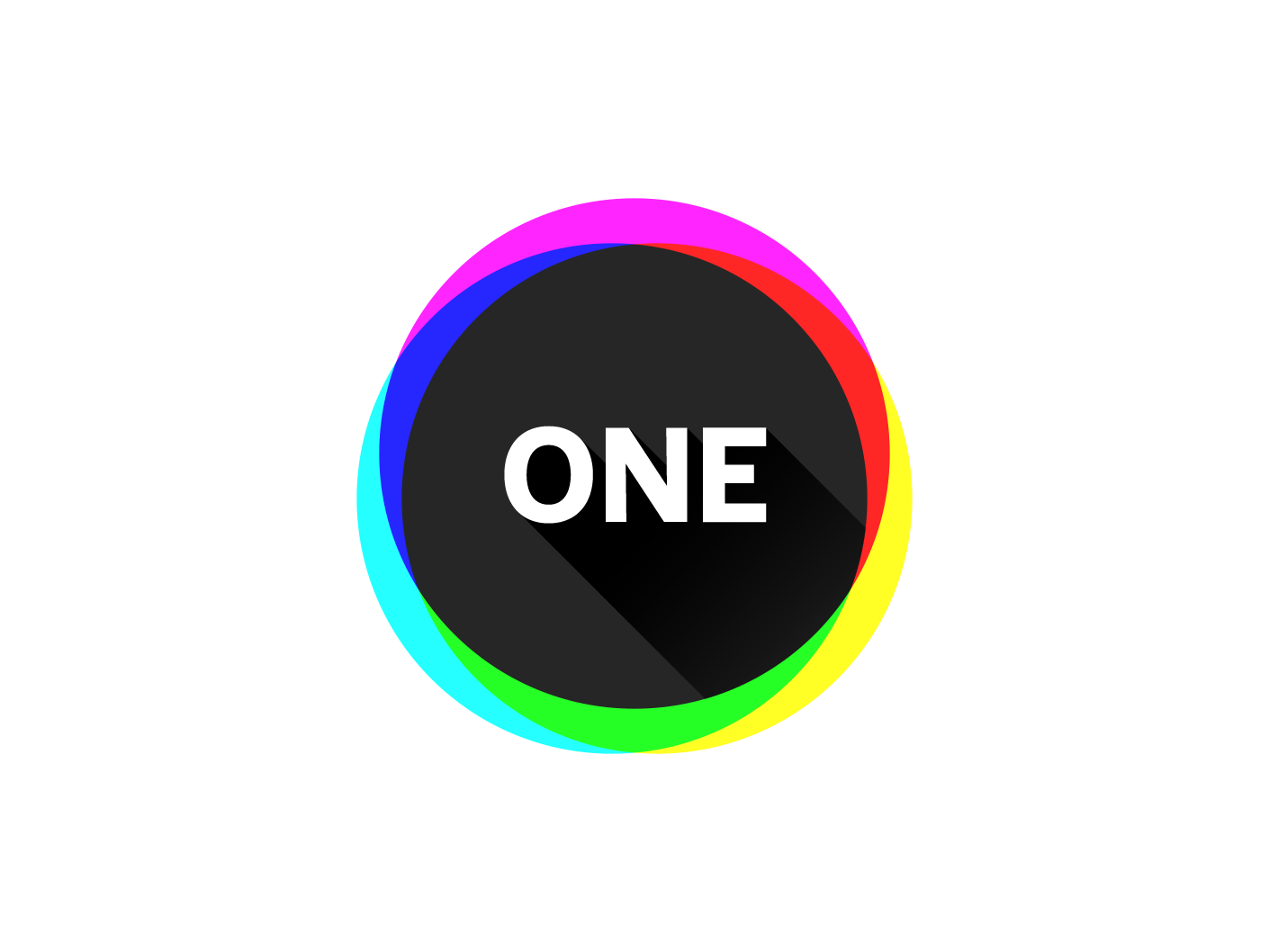 Logo for All in One app by Denshil Yu on Dribbble, image size:1410x1058