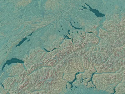 Switzerland in the Style of Eduard Imhof cartography design digitalmap europe geography map mapbox mapping switzerland
