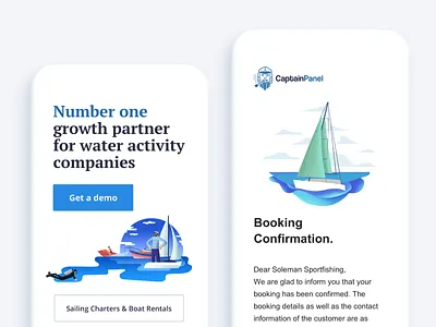 CaptainPanel animation design desktop front end development illustration mobile product typogaphy ui user experience user interface design user persona ux web