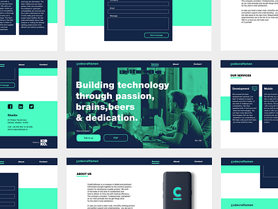 Web design for Codecraftsmen codecraftsmen concept app digital design kirko team landing page landingpage minimalism ukraine web web app web concept web design web inspiration web interface website concept website design