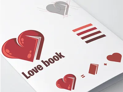 Love Book Logo Combination awesome book book logo brand branding company design designer dualmeaning graphic hidden meaning icon illustration inspiration logo logo combination love love logo monogram vector