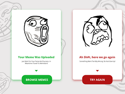 Flash Message For Memes Project 011 adobe xd adobexd app design appdesign daily ui daily ui 011 daily ui11 dailyui dailyui011 design meme memes ui web design webdesign