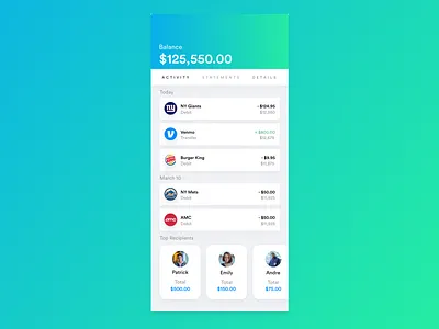 Banking App app app design apple bank bank app banking crypto daily ui design simple ui ux