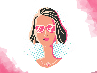 Cool Girl 2d art adobe art character characterdesing dribbble girl illustration simple design